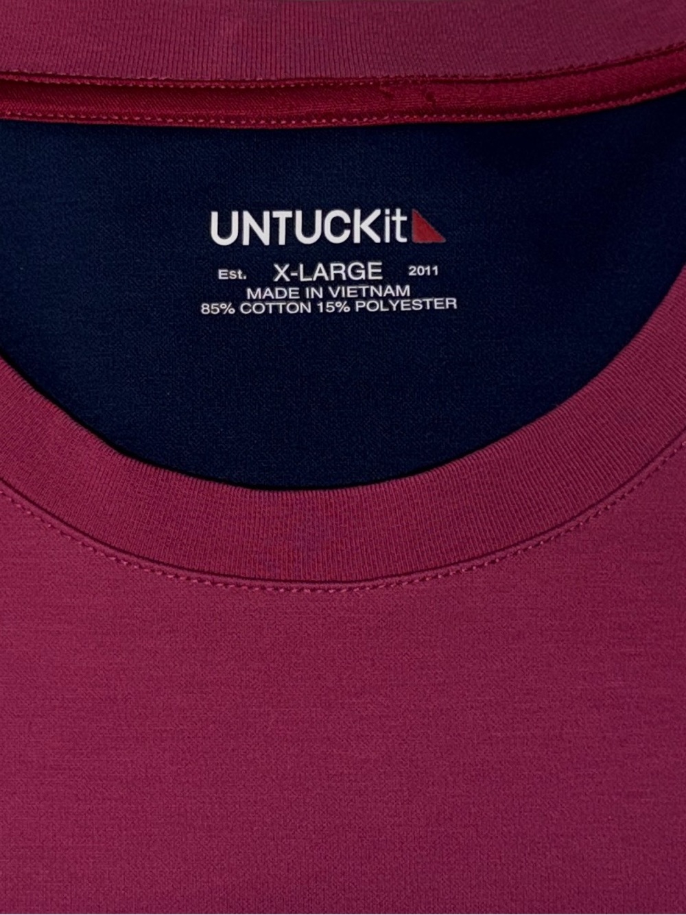 UNTUCKit Hawkes T Shirt XL Pink Purple Crew Neck Premium Basic Tee
